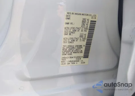 2016 Nissan Titan Xd S Gas из США, поврежденный, VIN 1N6AA1F38GN510924